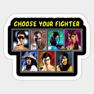 Choose Your Fighter Sticker